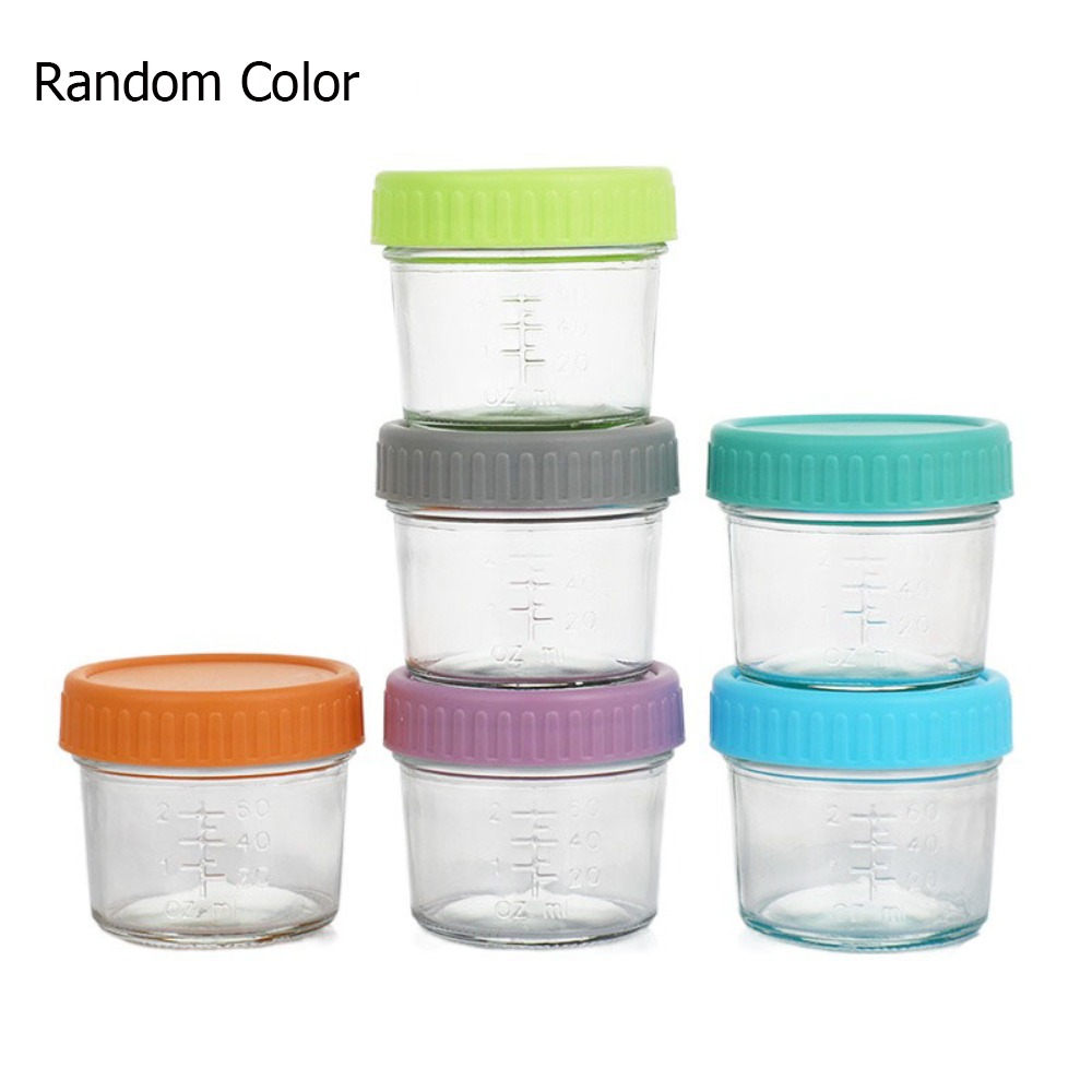 6pcs Multipurpose Glass Baby F - огляд і ціна Baby Food Jars With Lids